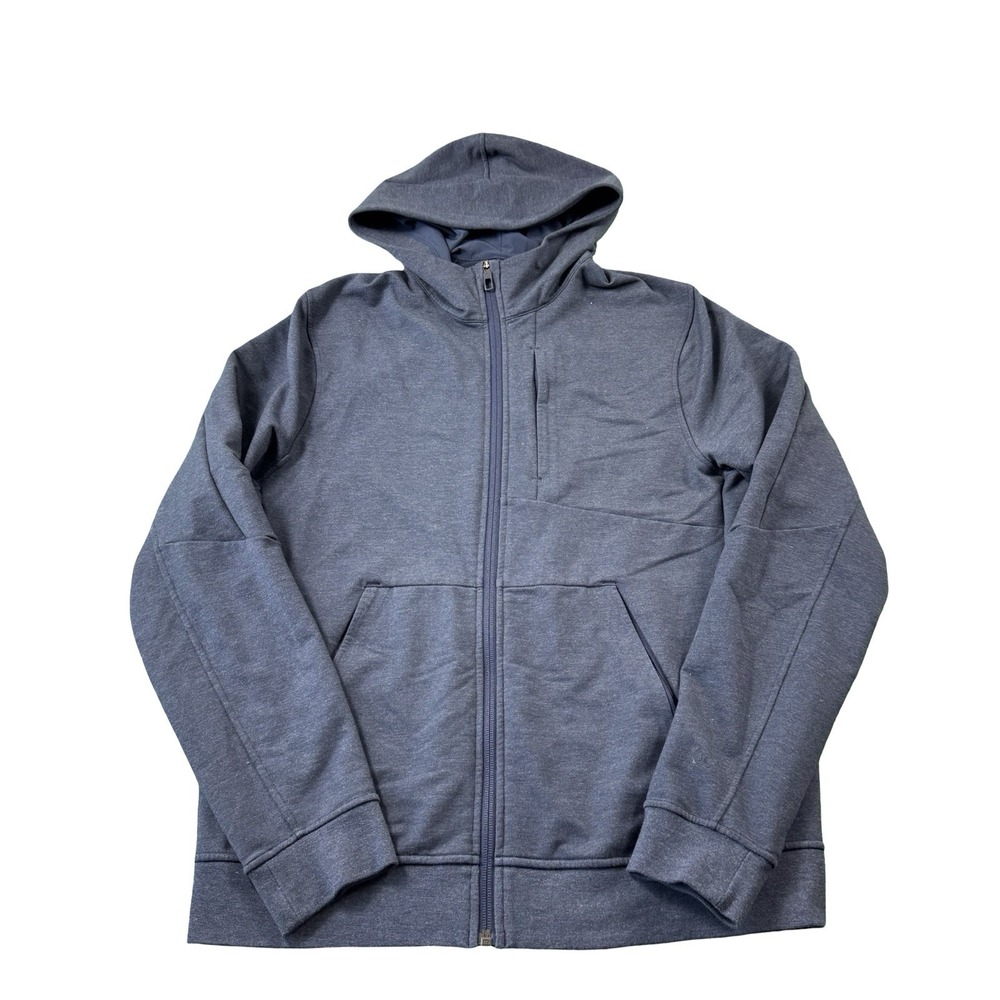 Lululemon Pace Breaker Jacket Hoodie Full Zip Men M Heathered Navy Blue LM4680S